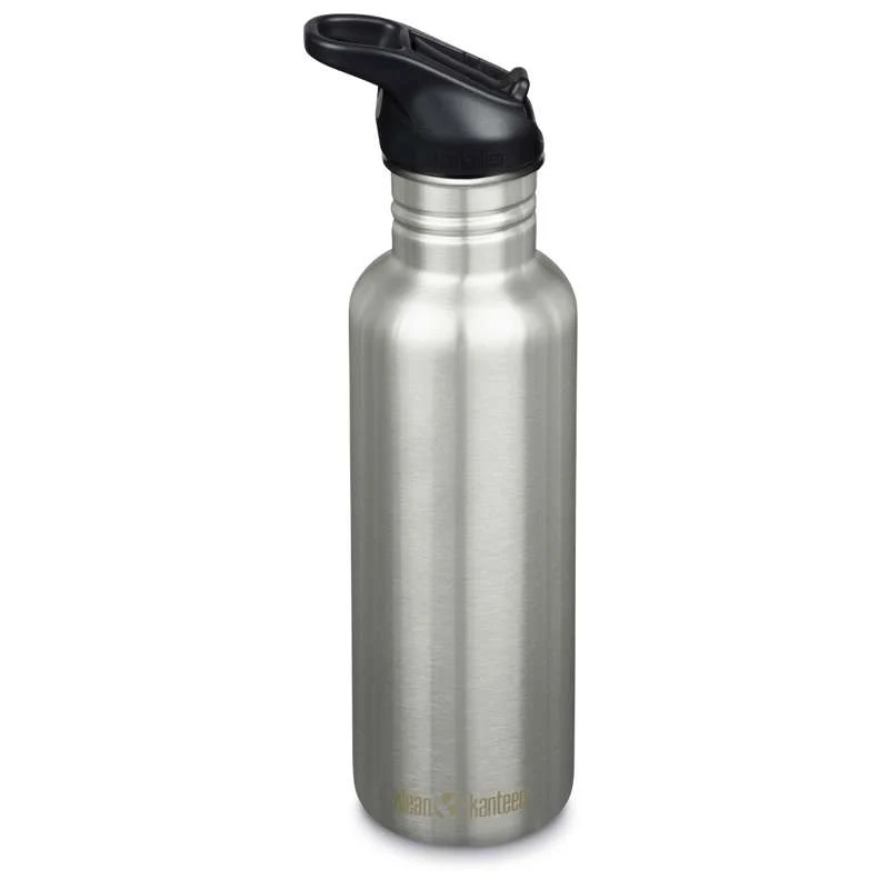 Klean Kanteen Classic Drikkedunk - Flip/Seal SportCap - 800ml - Brushed Roestvrij staal