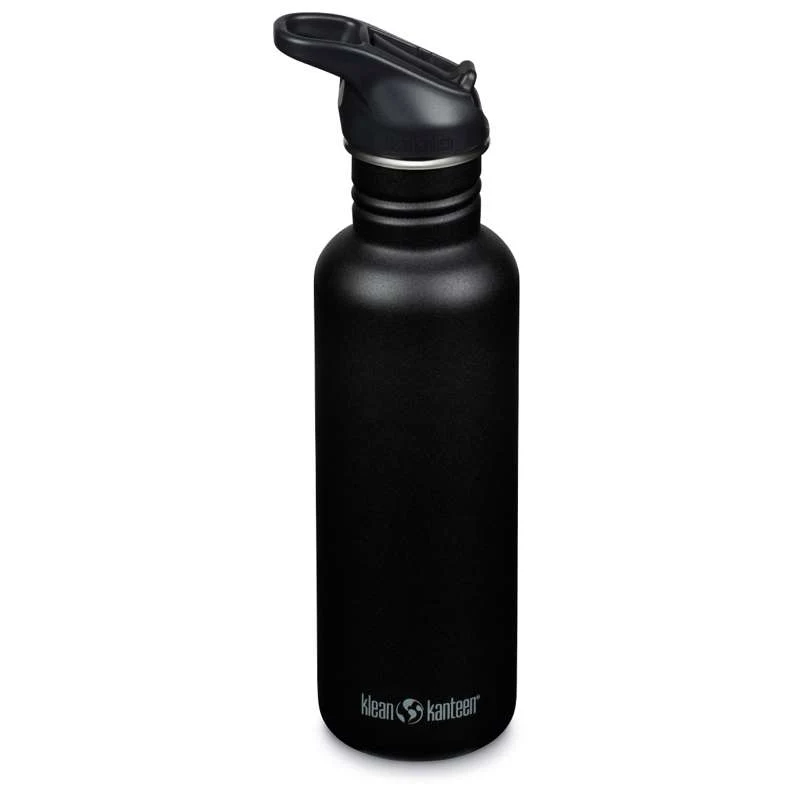 Vermogensunit Klean Kanteen Classic Drikkedunk - Flip/Seal SportCap - 800ml - Ravenzwart