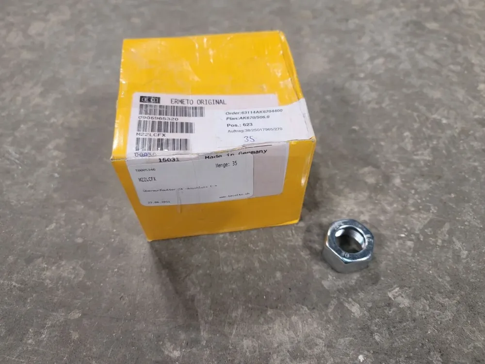 22mm Hydraulic Fitting M22LCFX