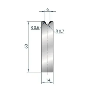 Part No. 3193 @ 835mm 60 Degree Die Insert