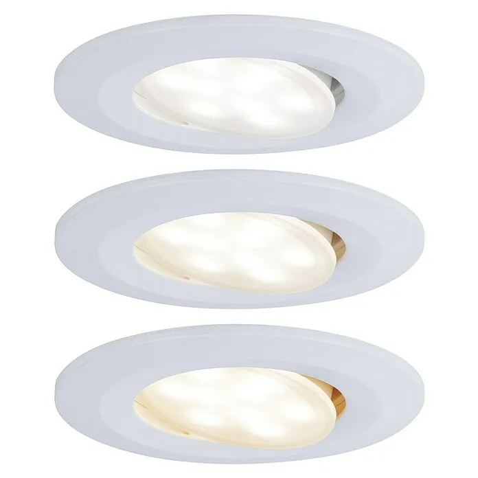 Paulmann Led-inbouwspotset - 5 W, 3 st., Kleurtemperatuur instelbaar: Nee voor industriële toepassingen
