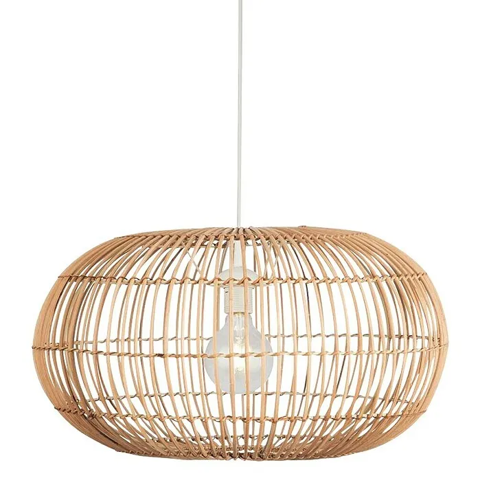 Searchlight Hanglamp Bali Rotan - 40 W, Diepzwart Rotan, Diameter: 48 cm