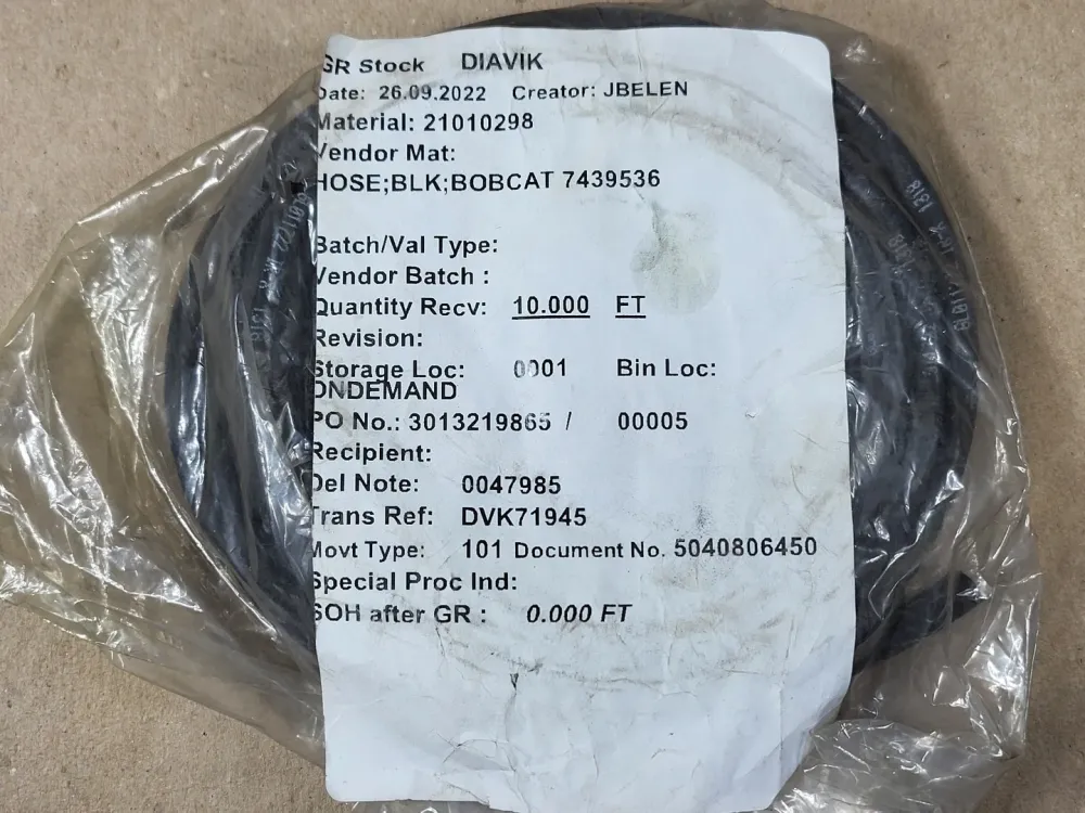 10ft Bulk Hose GL011722 IR-X 1318 7439536