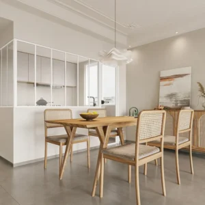 Glazen hoekbinnenraam industriële stijl gepoederlakt aluminium – L180 x L120 x H105 – Wit – BAYVIEW