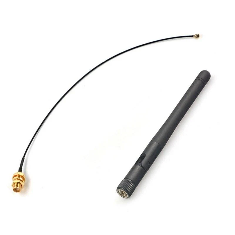 2.4GHz 3dBi WiFi 2.4G Aerial Antenna,SMA-KY,Male Snoerloos Router + 17cm PCI U.FL IPX to SMA-KY, ESP8266 ESP32 Male Pigtai...