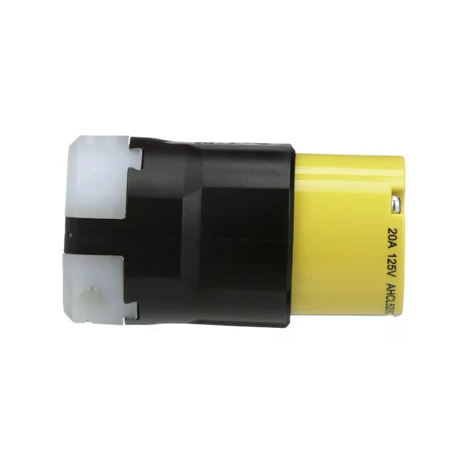 Eaton Arrow Hart 20-Amp 125-Volt NEMA L5-20c 3-wire Grounding Industrial Locking Connector, Goudgeel