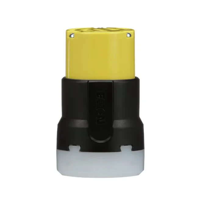 Eaton Arrow Hart 20-Amp 125-Volt NEMA L5-20c 3-wire Grounding Industrial Locking Connector, Citroengeel