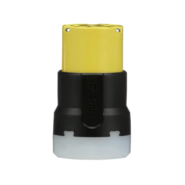 Eaton Arrow Hart 30-Amp 125-Volt NEMA L5-30c 3-wire Grounding Industrial Locking Connector, Mosterdgeel