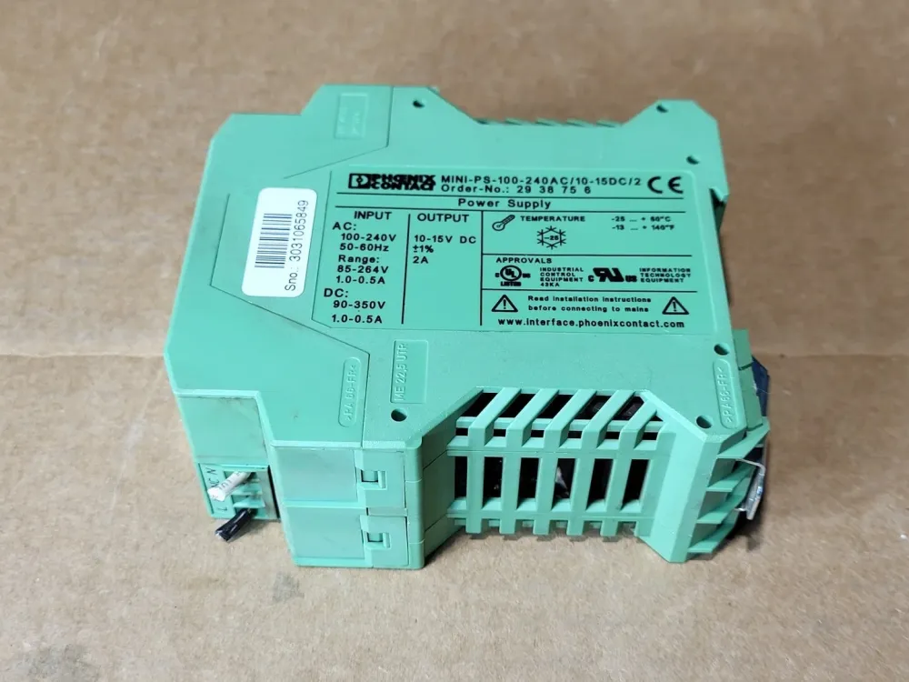 Industrieel Gecertificeerd Power Supply MINI-PS-100-240AC/10-15DC/2, 2938756