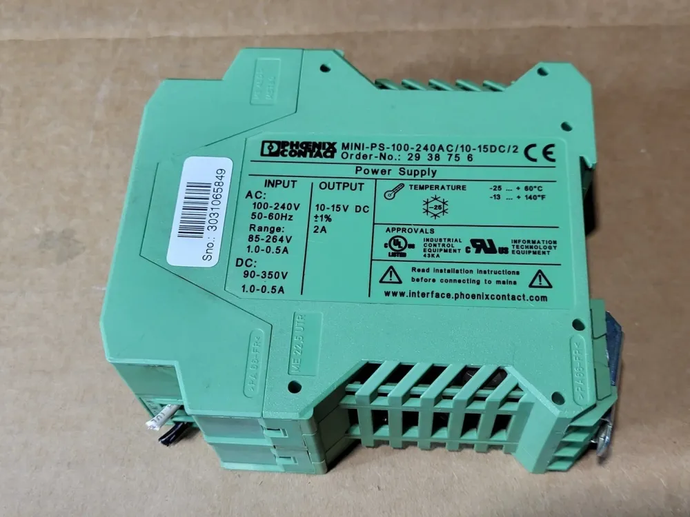 Industrieel Gecertificeerd Power Supply MINI-PS-100-240AC/10-15DC/2, 2938756
