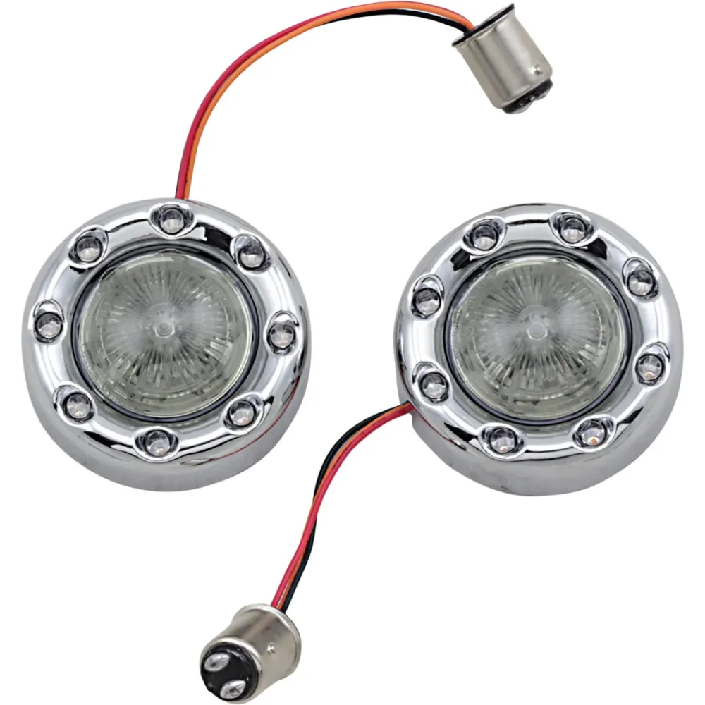REAR PROBEAM® BULLET RINGZ™ Metaalglans w/ smoke lens voor Industriële Automatisering