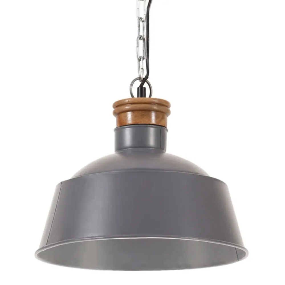 Hanglamp industrieel E27 32 cm grijs voor Industriële Automatisering