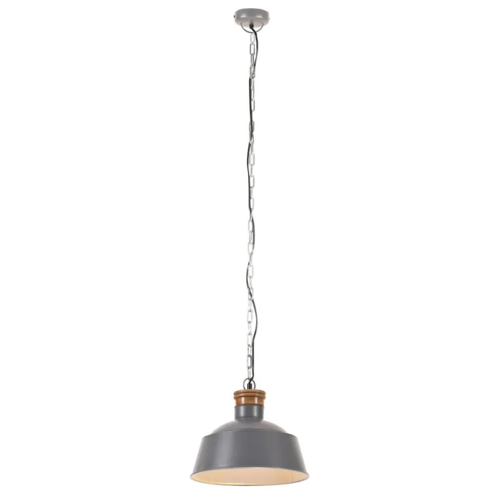 Hanglamp industrieel E27 32 cm grijs voor Industriële Automatisering
