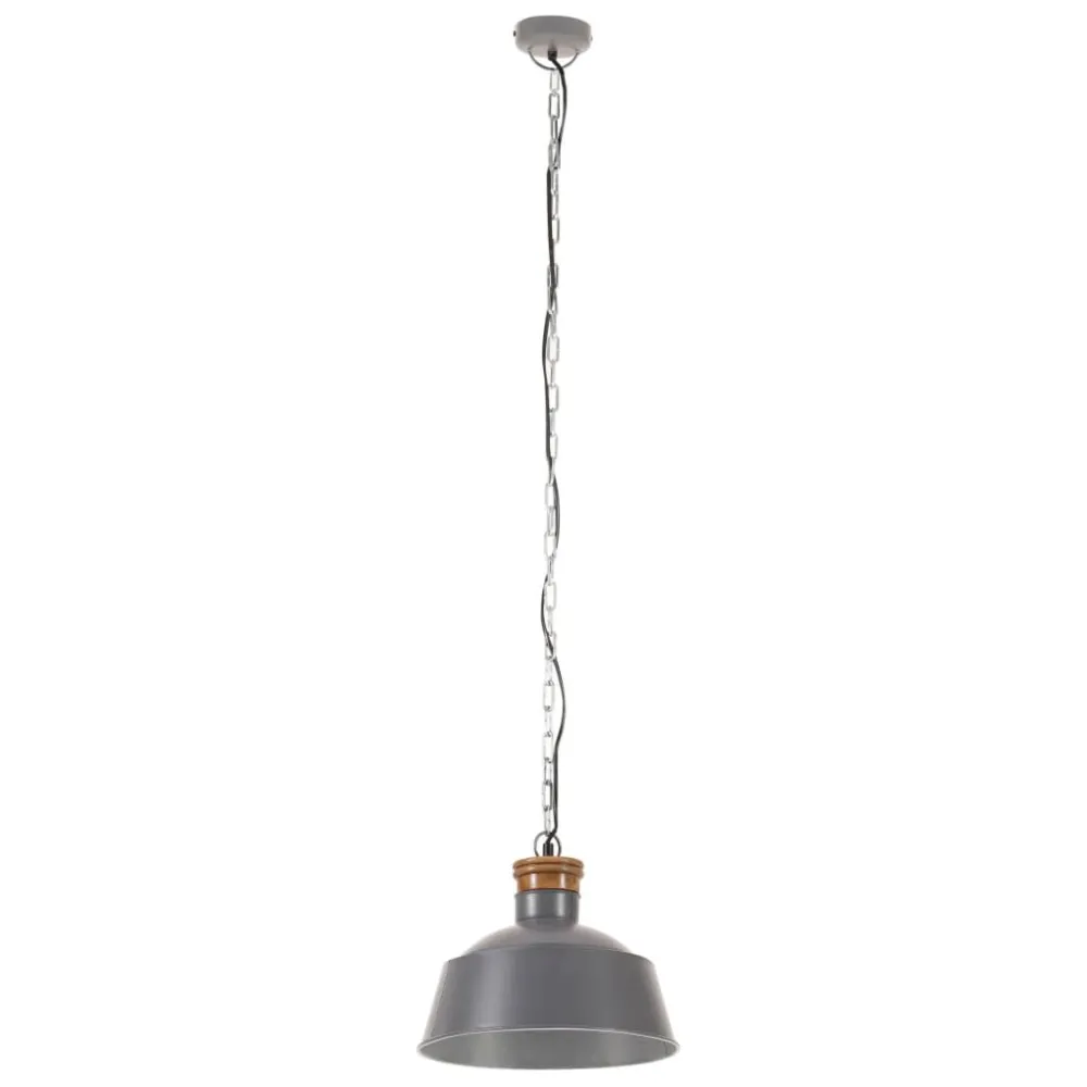 Hanglamp industrieel E27 32 cm grijs voor Industriële Automatisering