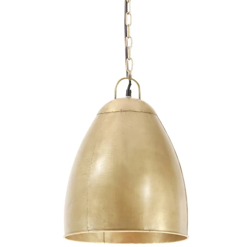 Hanglamp industrieel rond 25 W E27 32 cm messingkleurig voor Industriële Automatisering