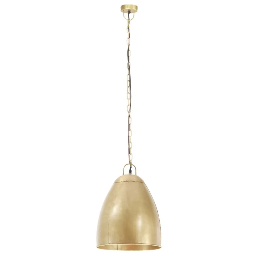 Hanglamp industrieel rond 25 W E27 32 cm messingkleurig voor Industriële Automatisering