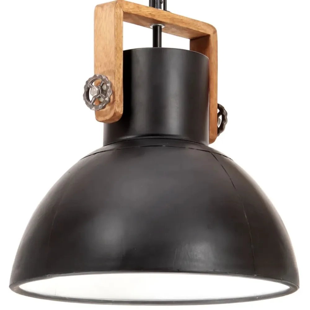 Industrieel Gecertificeerd Hanglamp industrieel rond 25 W E27 40 cm zwart