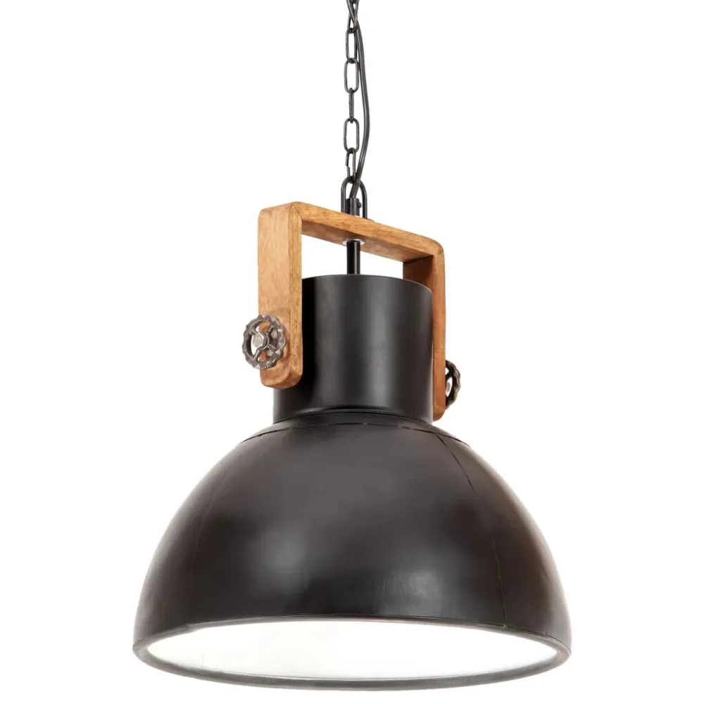 Industrieel Gecertificeerd Hanglamp industrieel rond 25 W E27 40 cm zwart