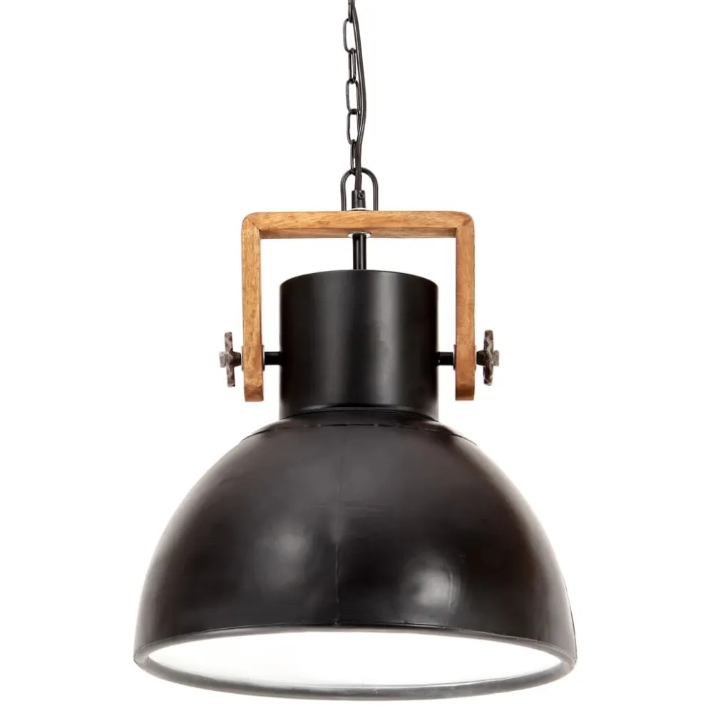 Industrieel Gecertificeerd Hanglamp industrieel rond 25 W E27 40 cm zwart