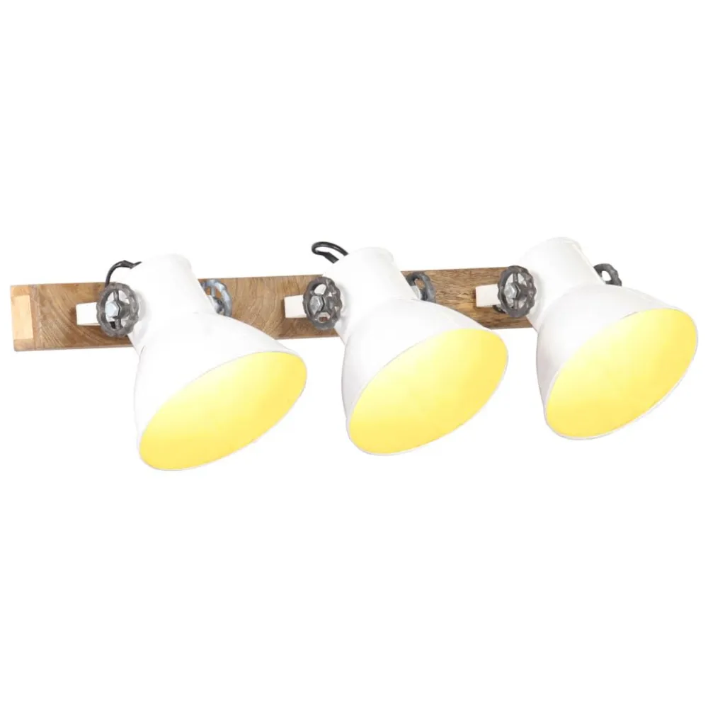 Wandlamp industrieel E27 65x25 cm wit met CE-Keurmerk
