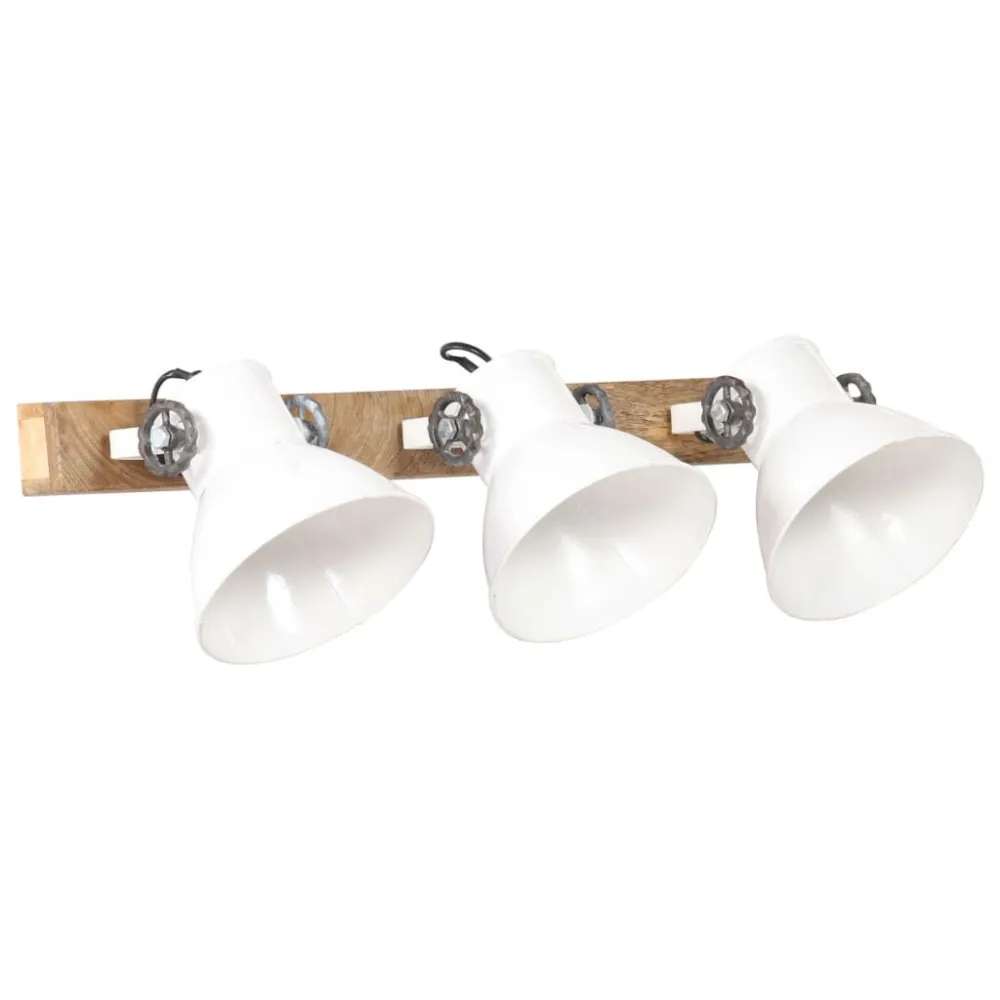 Wandlamp industrieel E27 65x25 cm wit met CE-Keurmerk