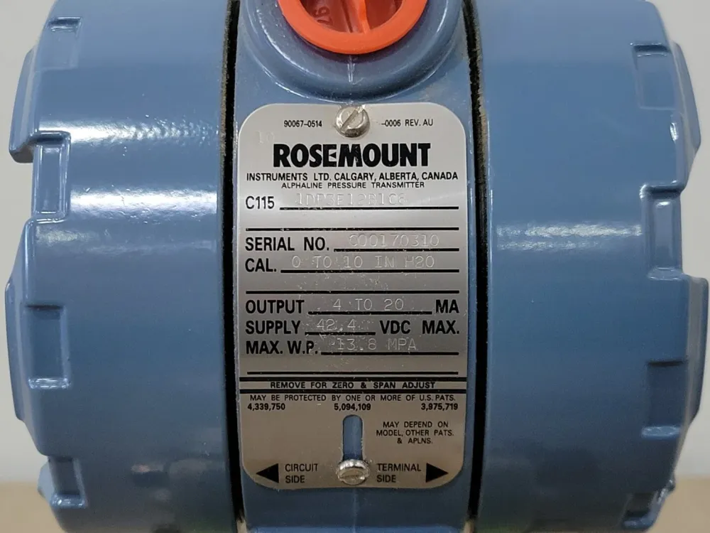 Alphaline Pressure Transmitter C115 1DP3E12B1C6