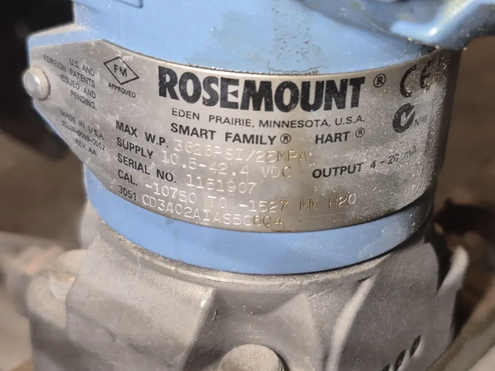 Pressure Transmitter 3051CD3A02AIAS5C6Q4 w/ Valve Manifold met CE-markering