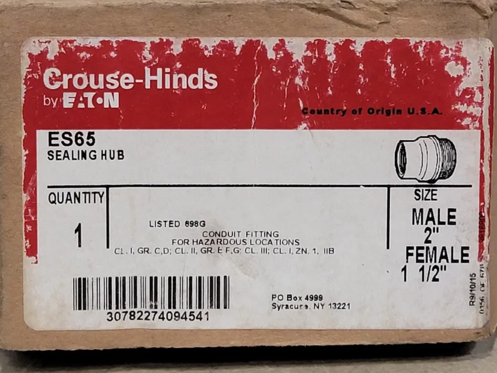 1-1/2" Female 2" Male Conduit Sealing Hub Gegalvaniseerd Staal