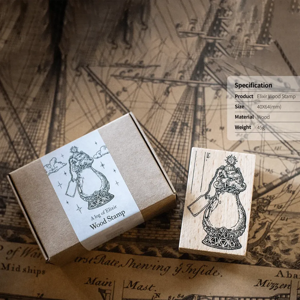 Dominant Industry Wood Stamp - Log Elixir Gegalvaniseerd Staal