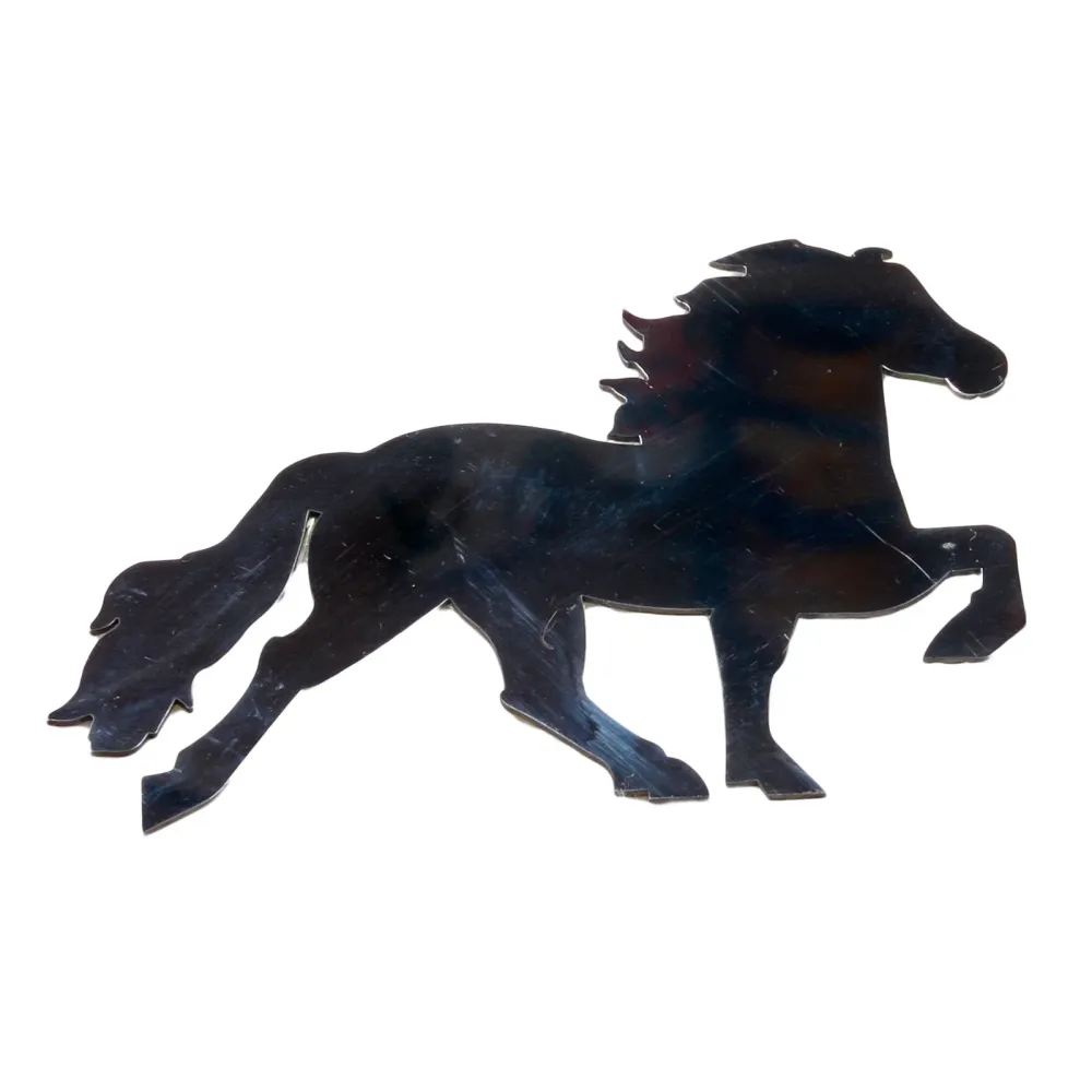 Icelandic horse badge Zwart 1