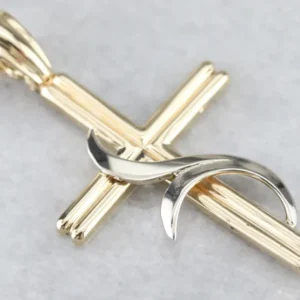 Modernist Gouden Cross Pendant