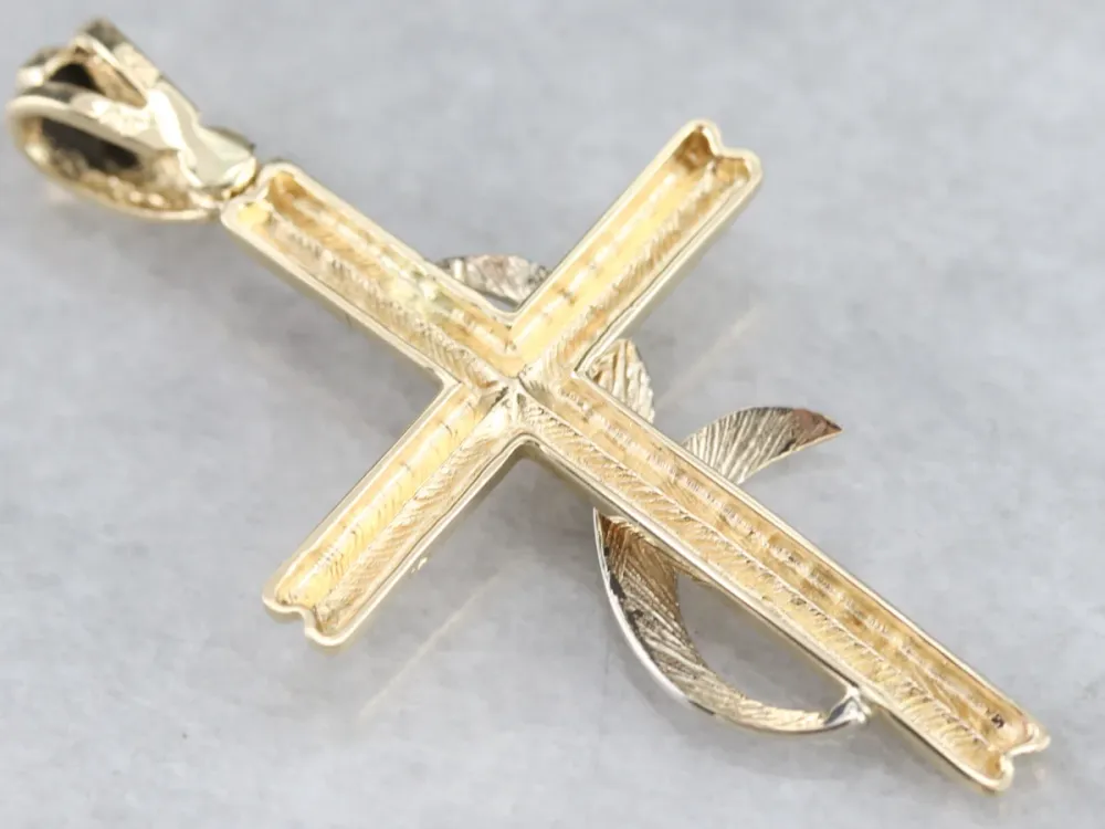 Modernist Gouden Cross Pendant