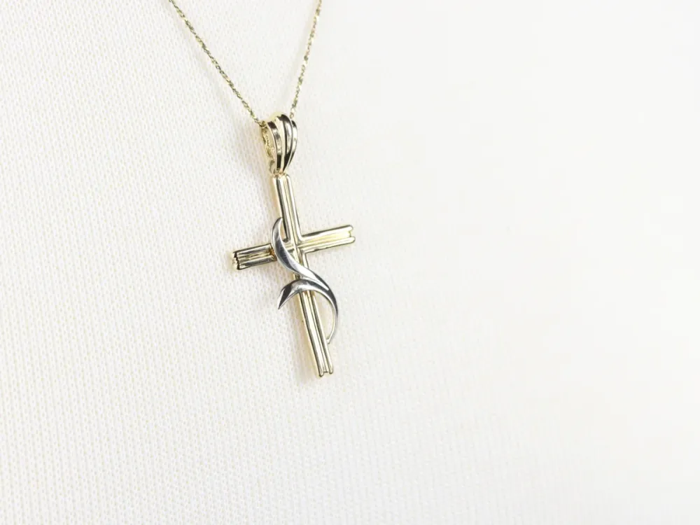 Modernist Gouden Cross Pendant