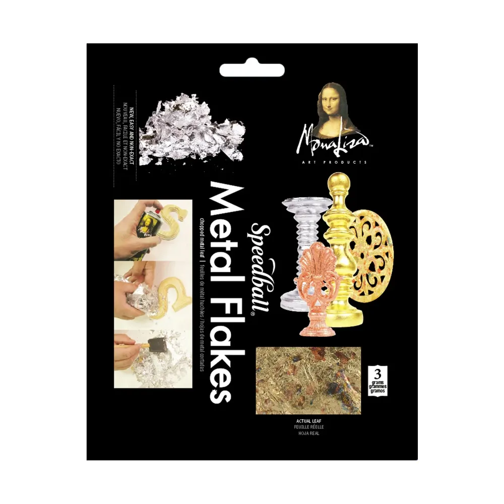 Verstelbare Haak Mona Lisa - Metalen Flakes Variegated Gold