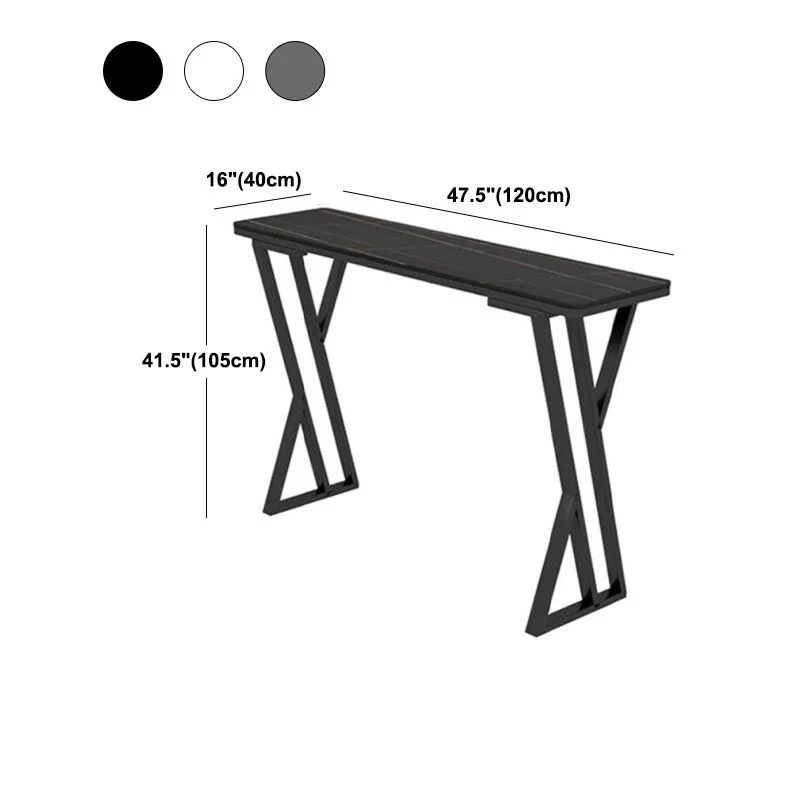 Kantelbare Industrial Rectangle Top Counter Table 42-inch Height Table Coffee Shop 47