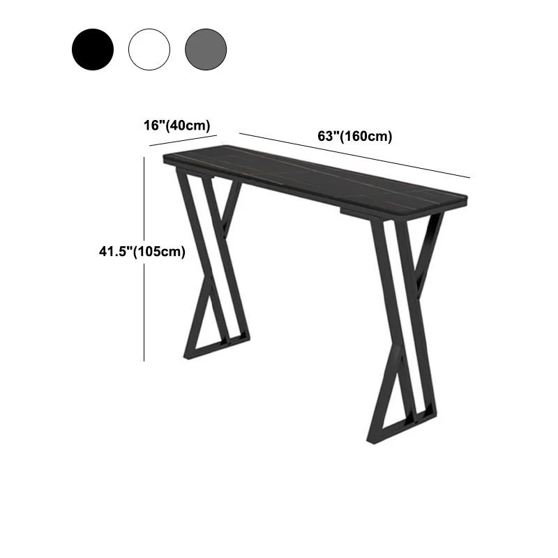 Kantelbare Industrial Rectangle Top Counter Table 42-inch Height Table Coffee Shop 47