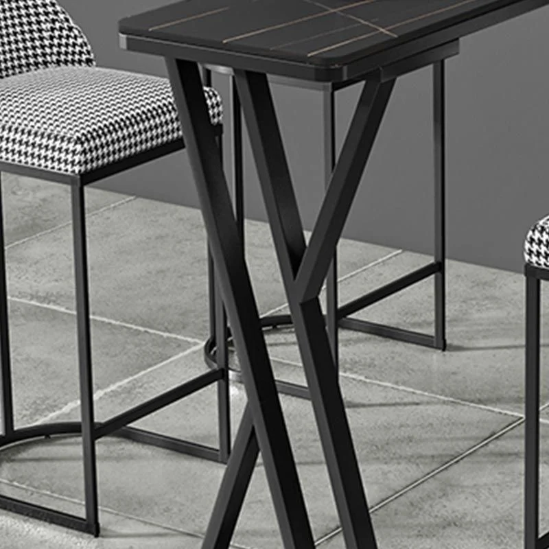 Kantelbare Industrial Rectangle Top Counter Table 42-inch Height Table Coffee Shop 47