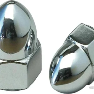 Acorn Nut Pack Metaalglans 1/4"-20 UNC Harley-Davidson