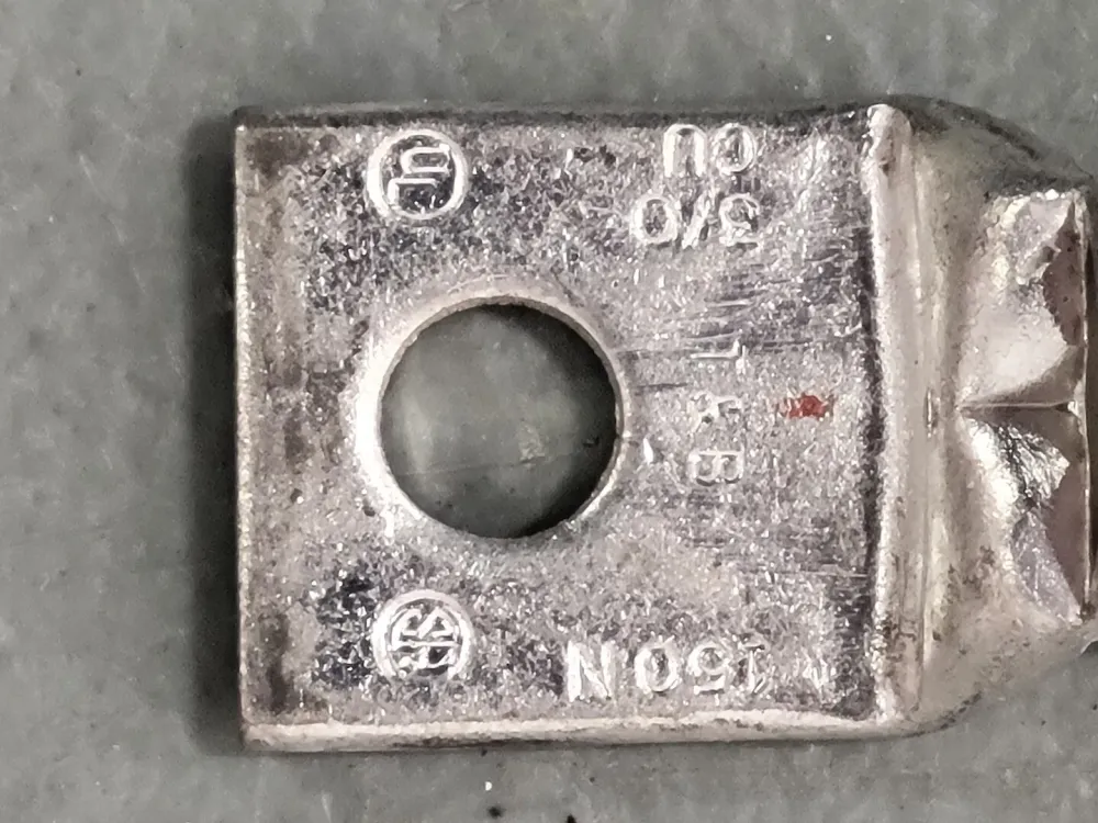 3/0 AWG 1 Hole Crimp Terminal Lug Zacht oranje Die 50, 150N (Box 25) - Plug & Play