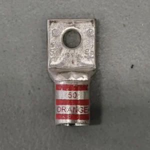 3/0 AWG 1 Hole Crimp Terminal Lug Zacht oranje Die 50, 150N (Box 25) - Plug & Play