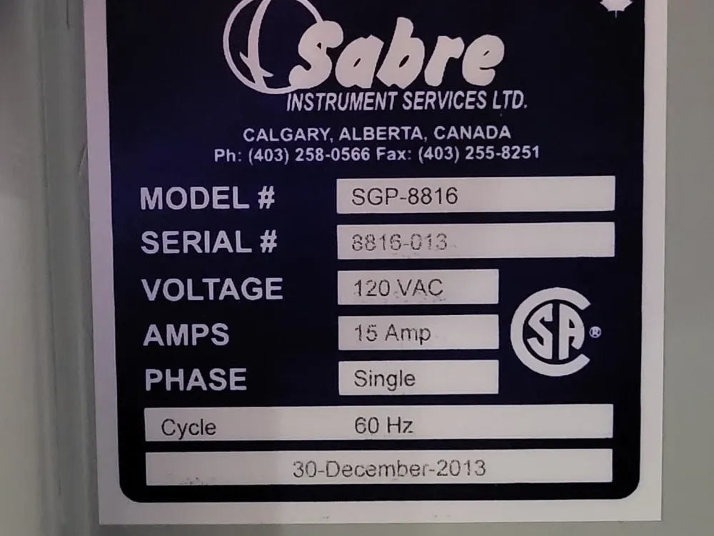 48" x 36" x 12" Contactor Panel SGP-8816, 120VAC, 15A, Single-Phase