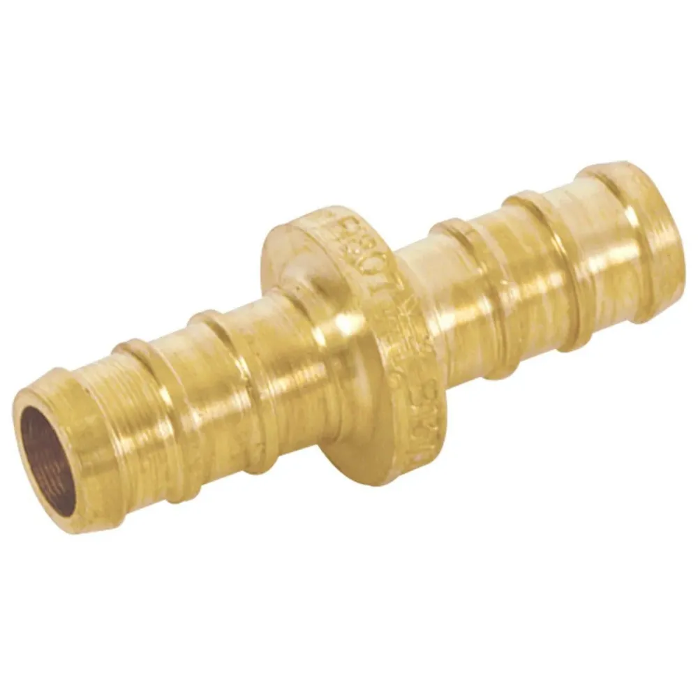 Eastman Brass Crimp PEX Coupling – 1/2 . PEX x 1/2 . PEX
