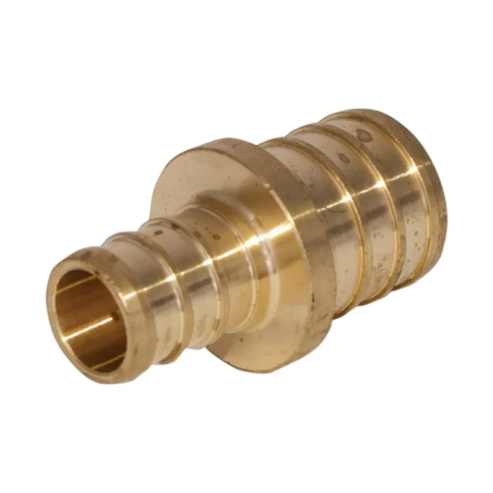 Eastman Brass Crimp PEX Reducing Coupling – 3/4 . PEX x 1/2 . PEX