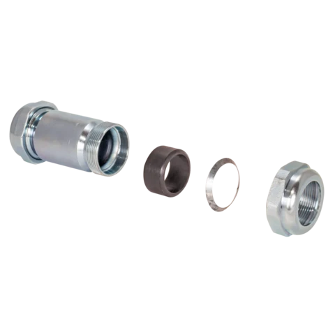 Hittebestendige Eastman 1 . IPS - 4-3/8 . Length Compression Coupling - Galvanized Groot Pattern