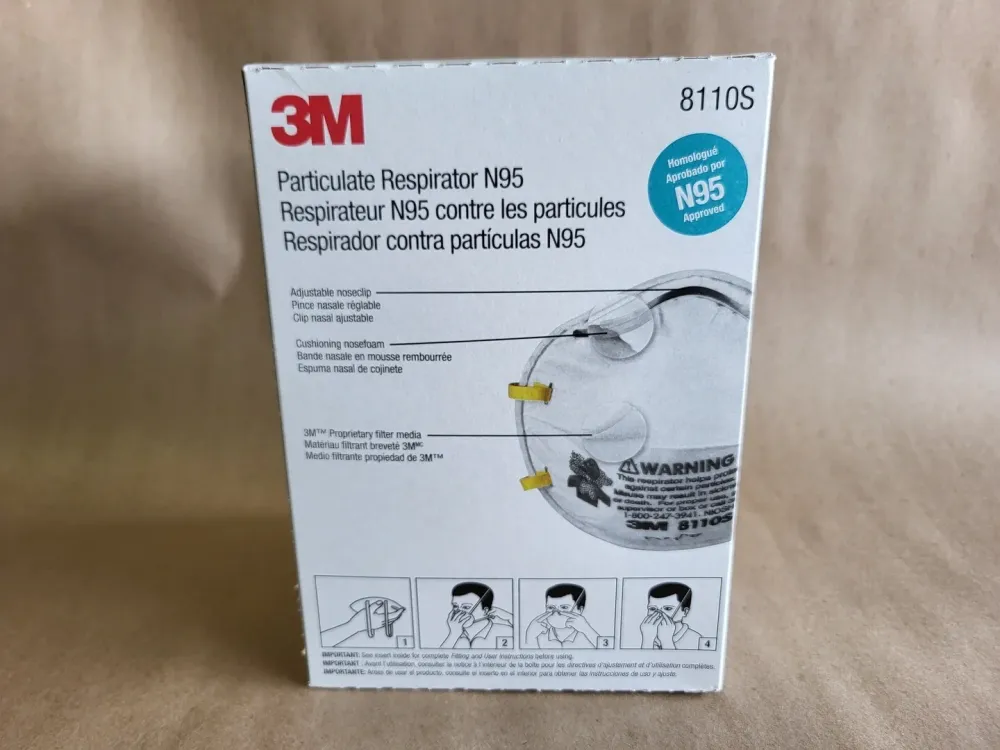 Industrial Respirator N95 8110S (Box 20 pcs) - Plug & Play