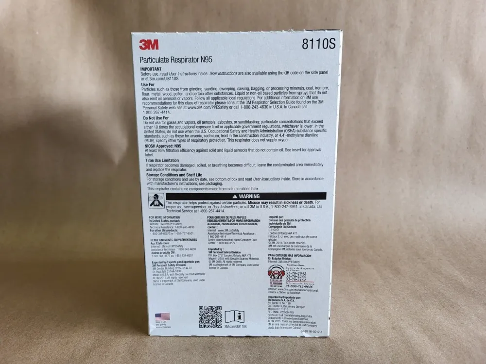 Industrial Respirator N95 8110S (Box 20 pcs) - Plug & Play