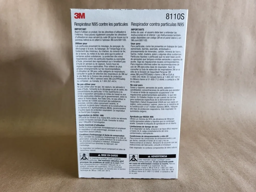 Industrial Respirator N95 8110S (Box 20 pcs) - Plug & Play