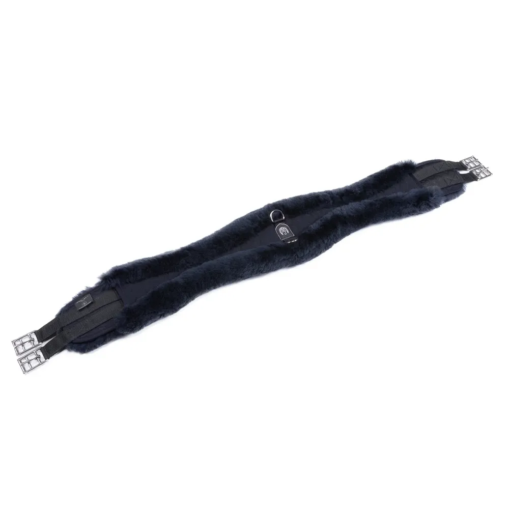Industrieel Grade Kontur girth, verlengd w/ lambskin Black/Anthracite 53"