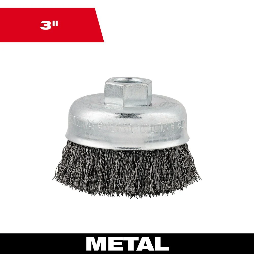 Milwaukee Tools 3" Brush Cup - Crimp Style 48-52-5060