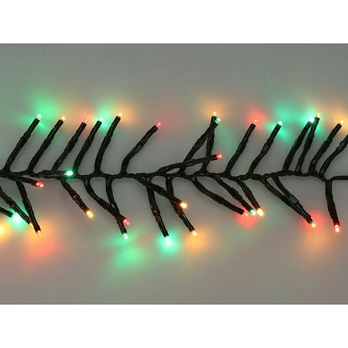 Decoratieve led-kerstverlichting Cluster 384 LED - Zwart, Op netstroom, Led, Aantal lichtbronnen: 384 st. met ESD-bescherming